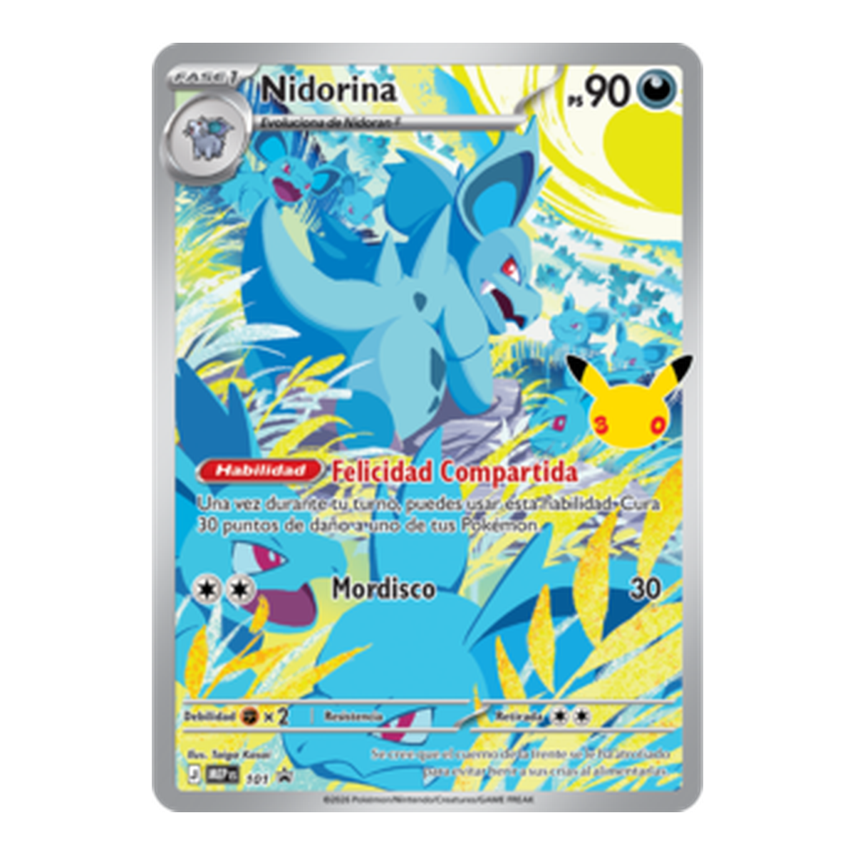 Nidorina 30th Celebration 101 Promo - Español