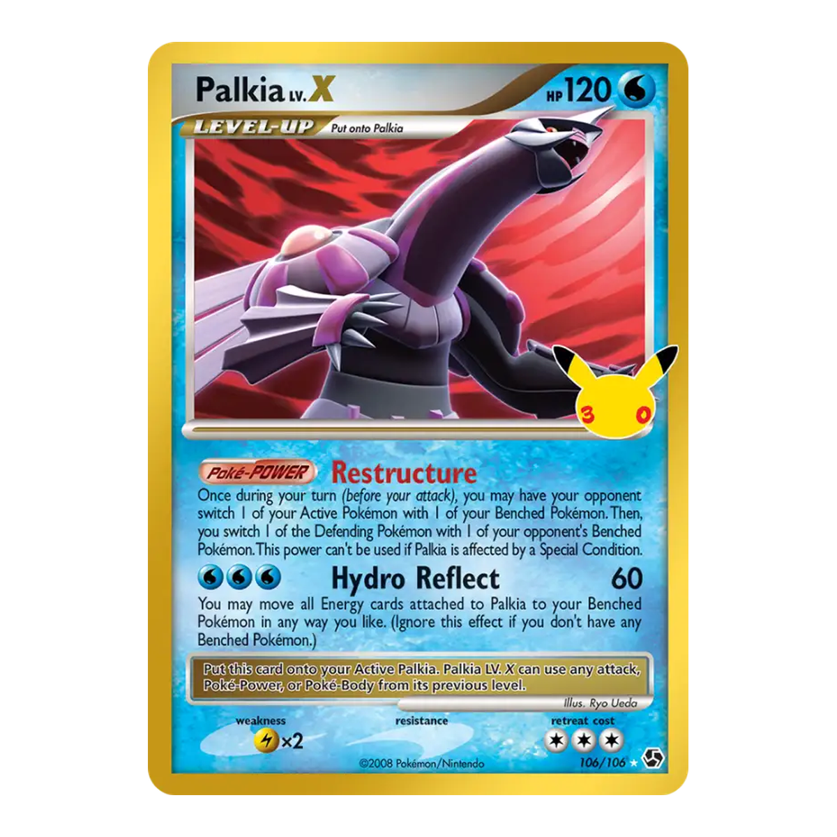 Palkia LV. X 30th Celebration 106 - Inglés