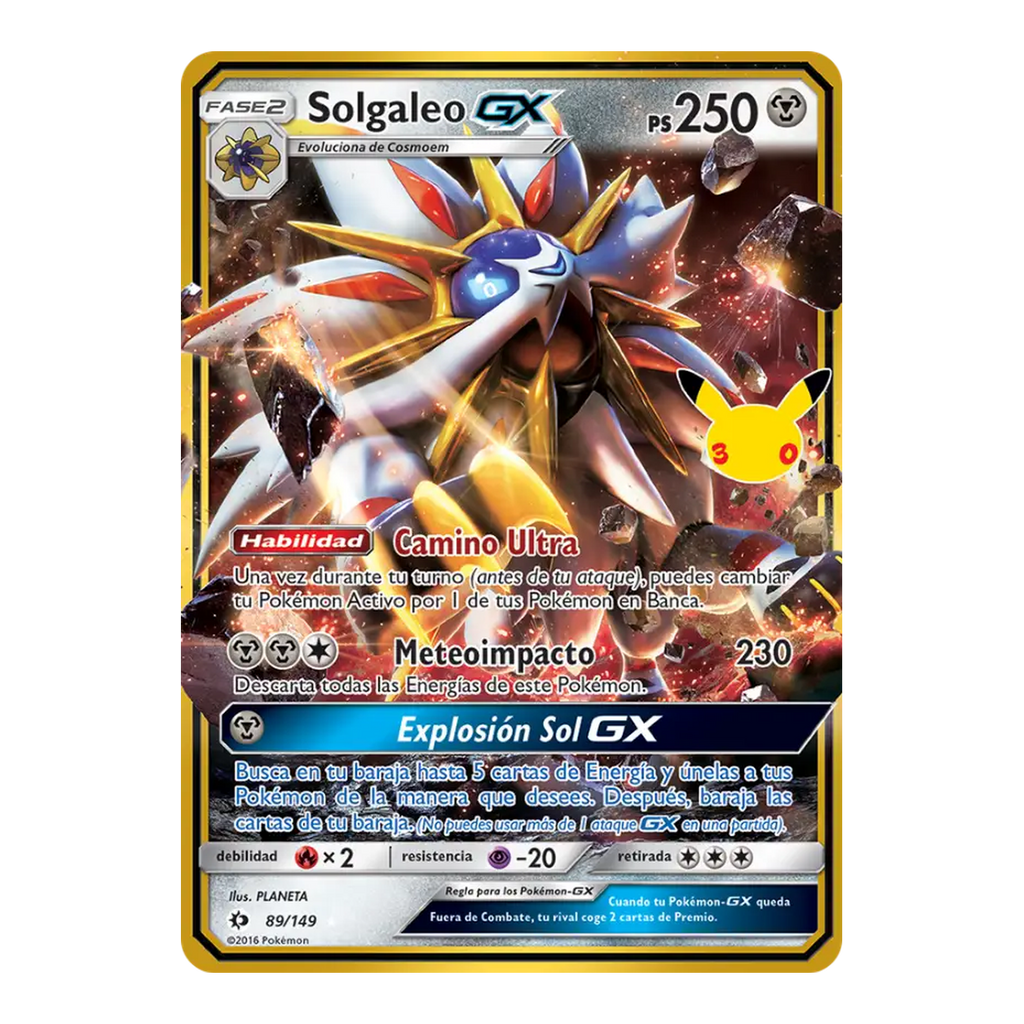 Solgaleo GX 30th Celebration 89 - Español