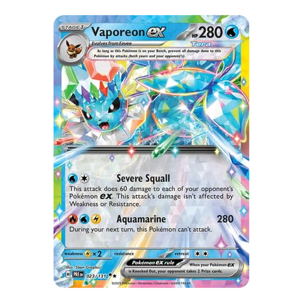 Vaporeon EX Prismatic Evolutions 023 - Inglés