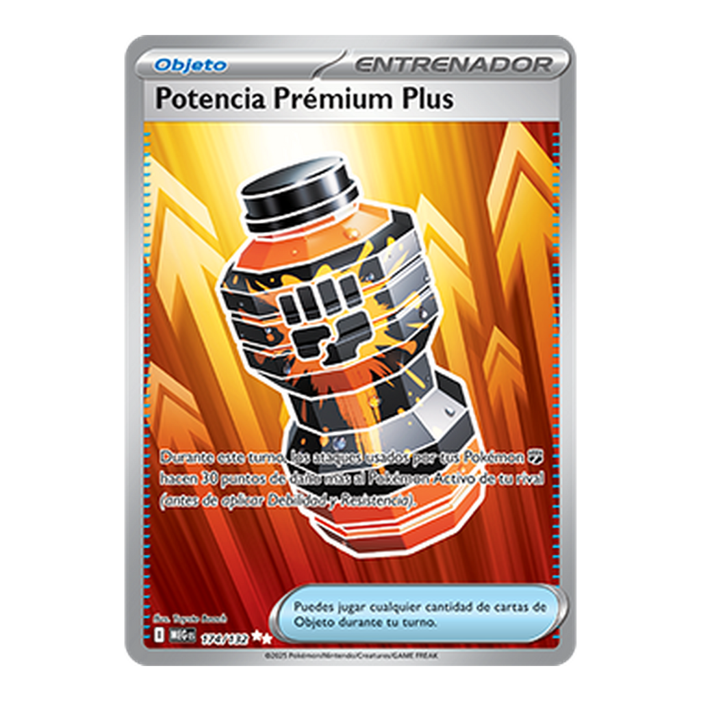 Pokémon Carta Potencia Premium Plus Mega Evolution 174 - Español