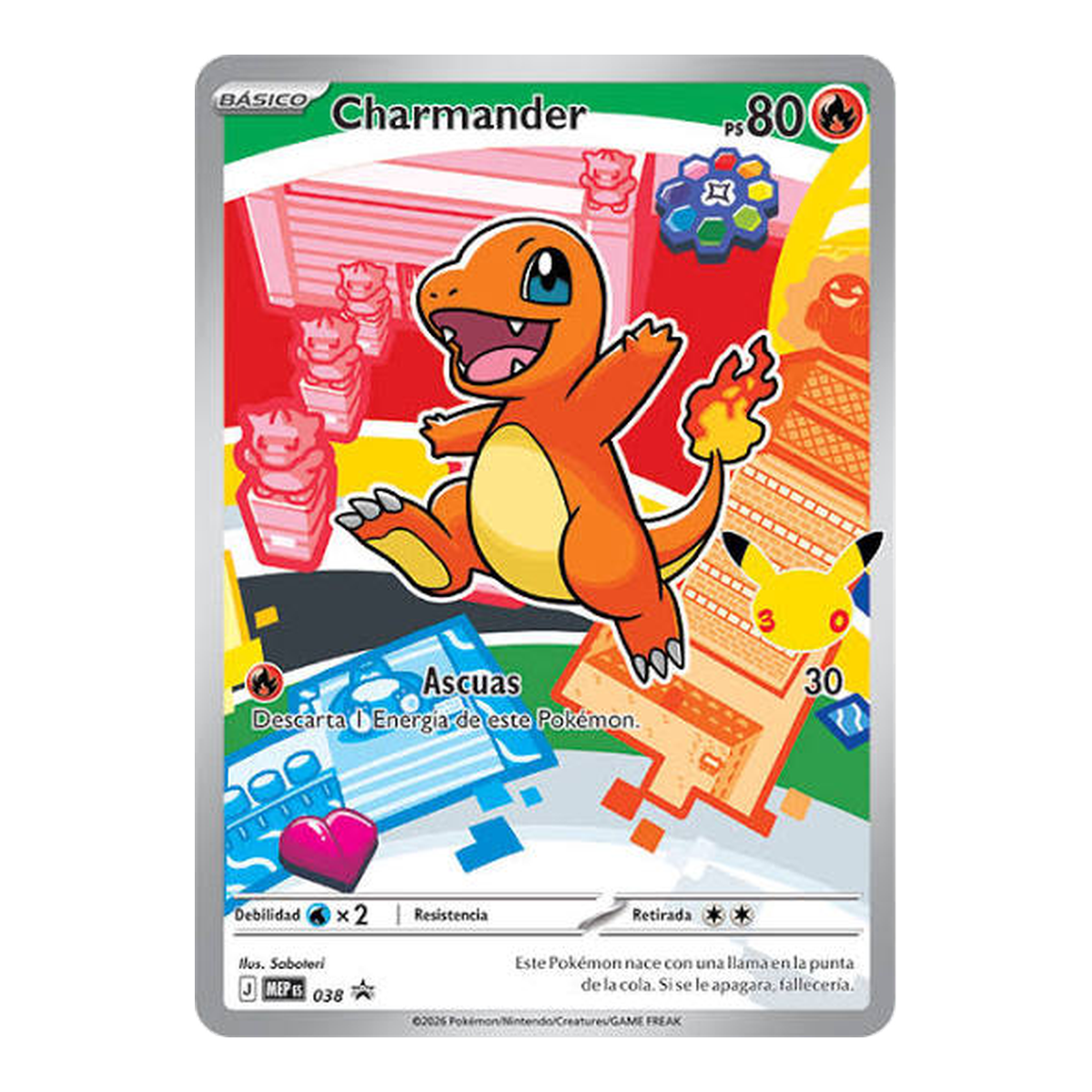 Pokémon Carta Charmander First Partner - Español
