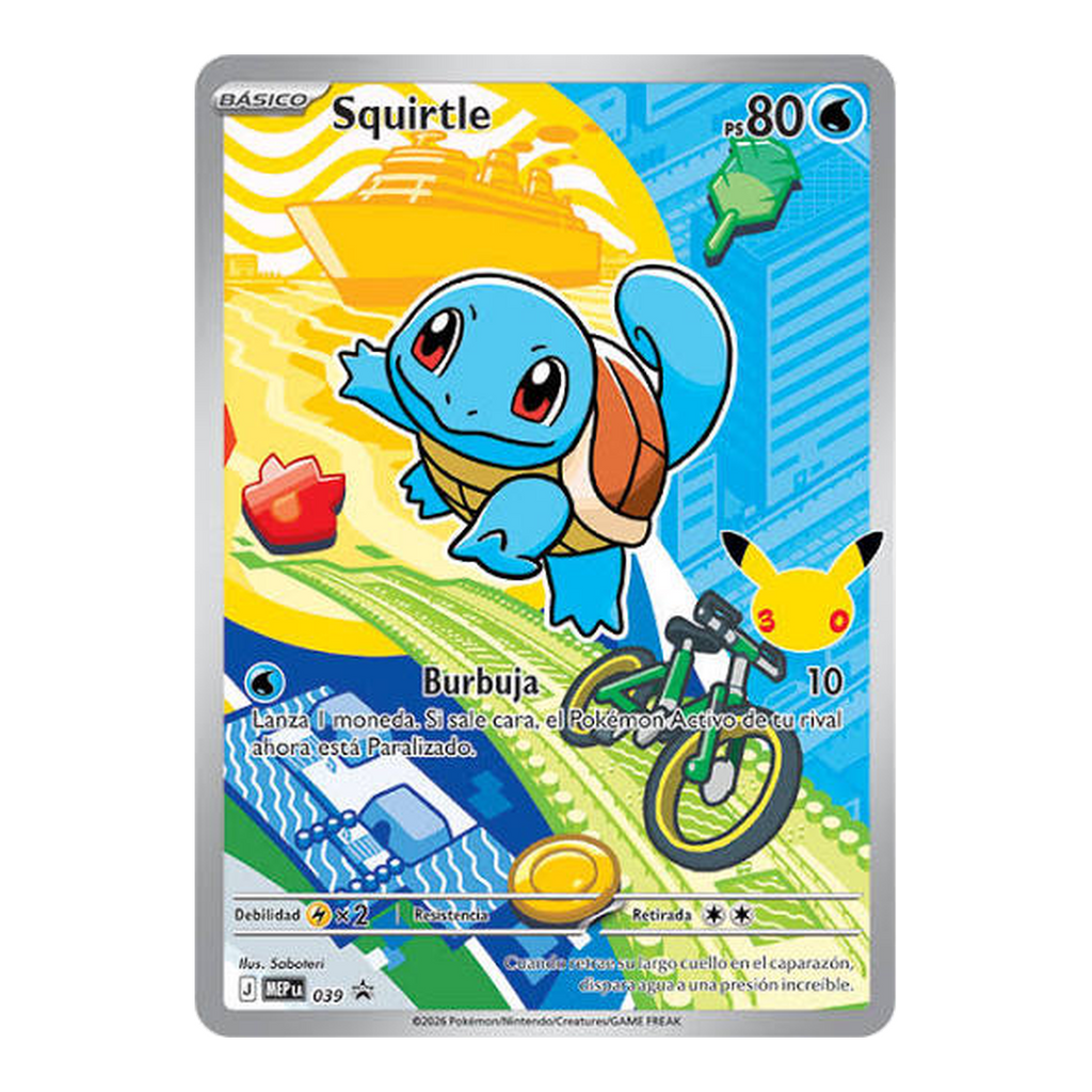 Pokémon Carta Squirtle First Partner - Español