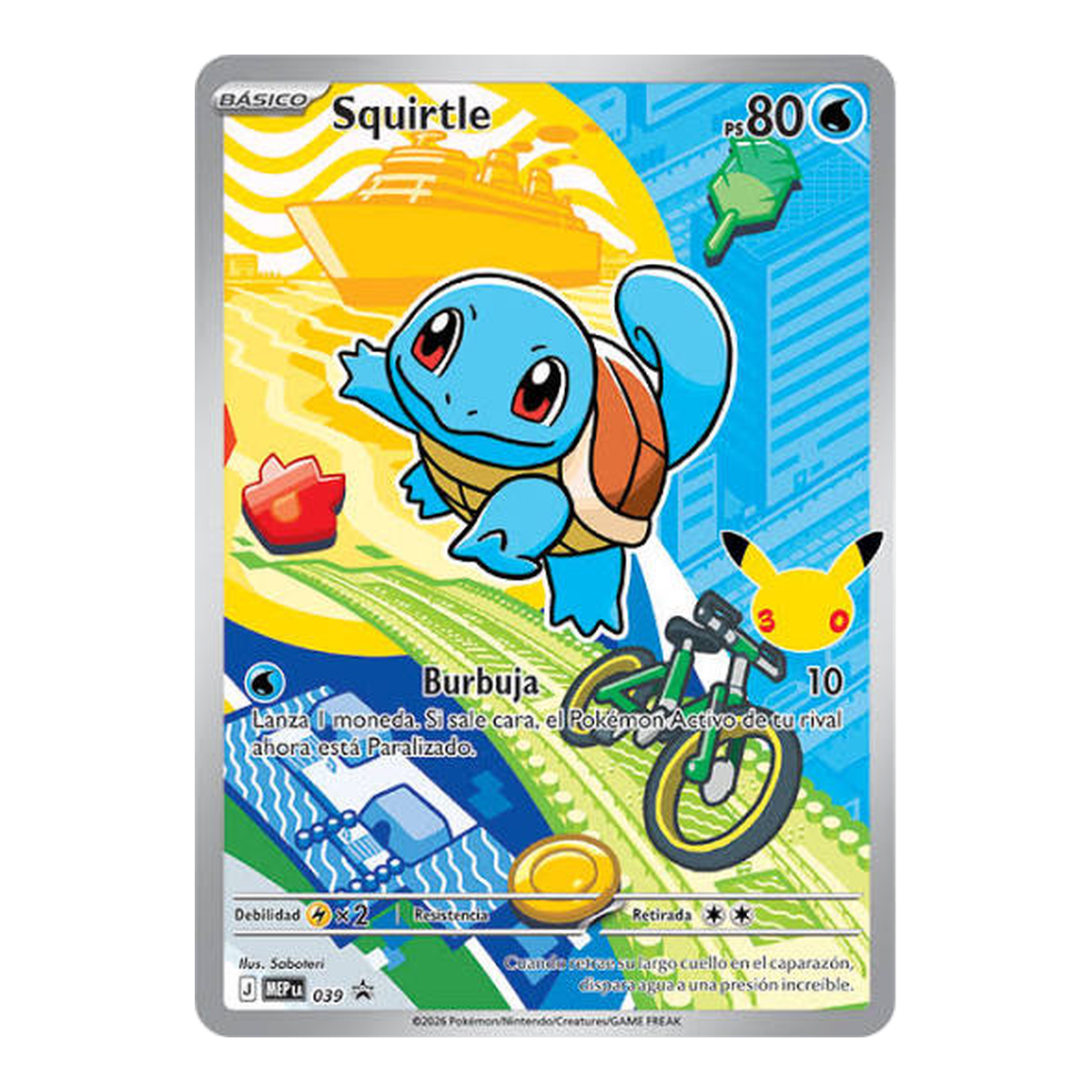Pokémon Carta Squirtle First Partner - Español