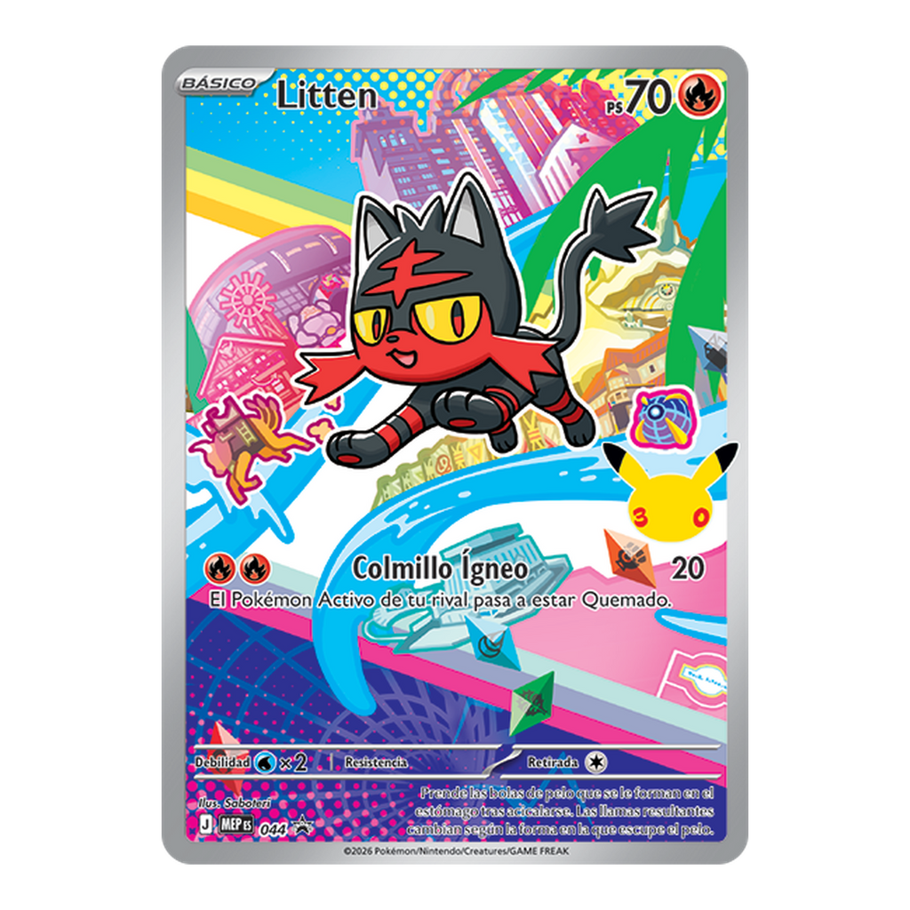 Pokémon Carta Litten First Partner - Español