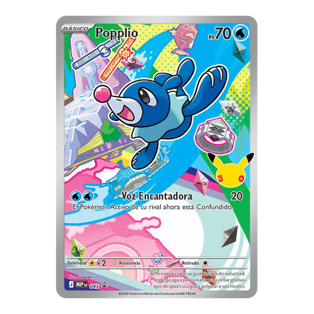 Pokémon Carta Popplio First Partner - Español