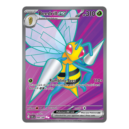 Beedrill EX Chaos Rising 098 - Inglés