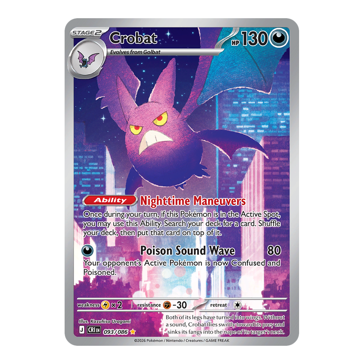 Crobat Chaos Rising 093 - Inglés