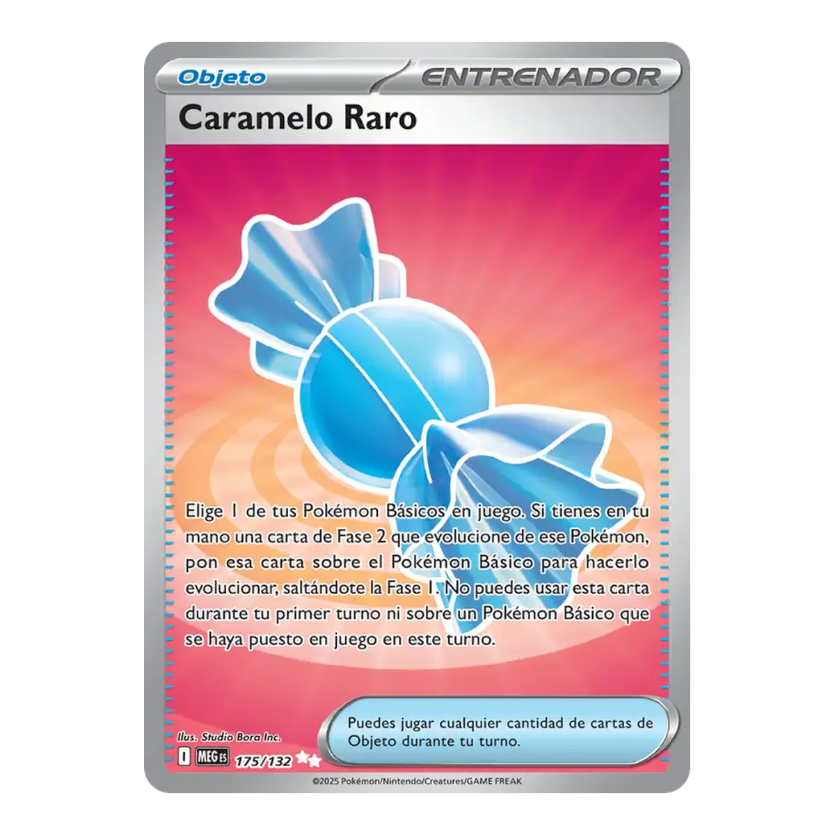 Pokémon Carta Caramelo Raro Mega Evolution 175 - Español