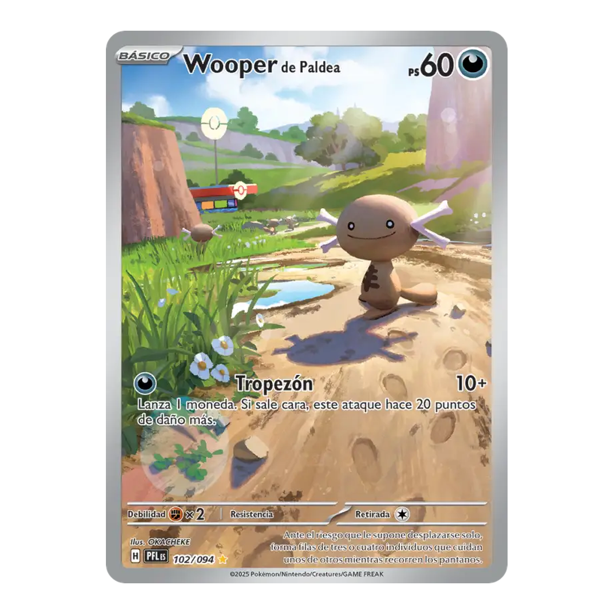 Wooper de Paldea Phantasmal Flames 102 - Español