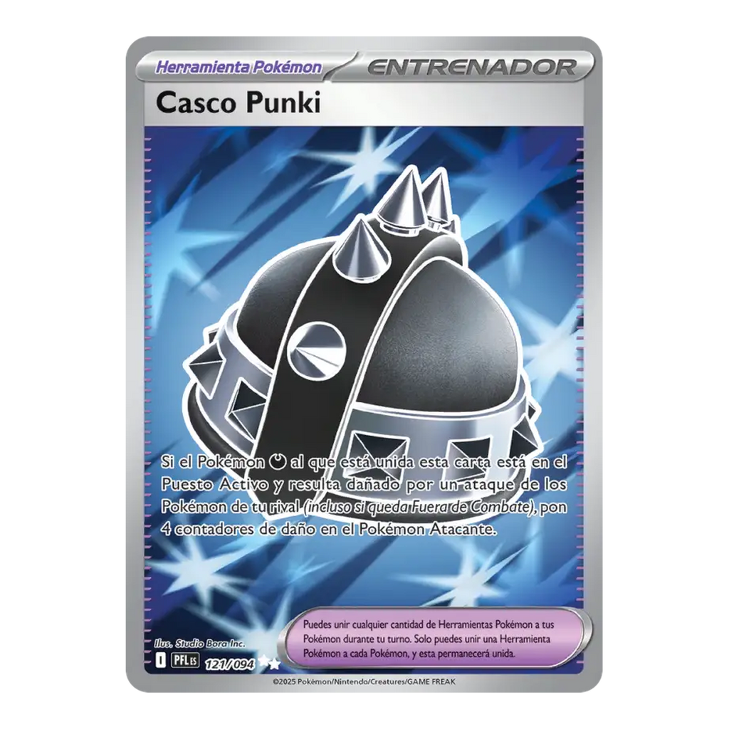 Pokémon Carta Casco Punki Phantasmal Flames 121 - Español
