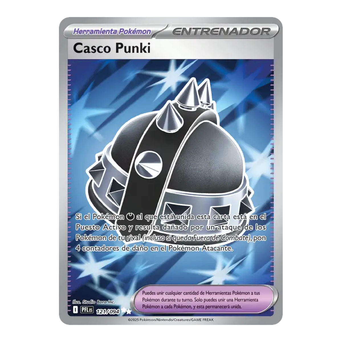 Pokémon Carta Casco Punki Phantasmal Flames 121 - Español