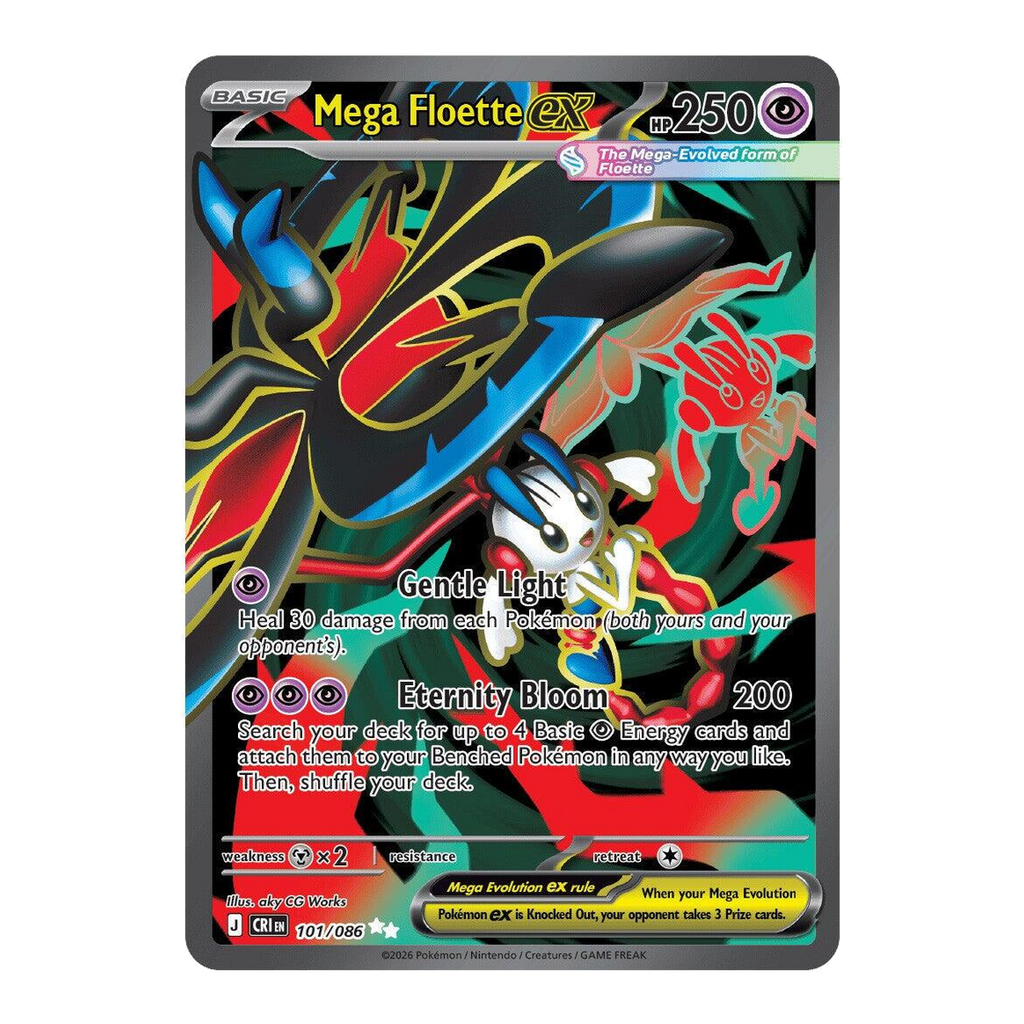 Mega Floette EX Chaos Rising 101 - Inglés