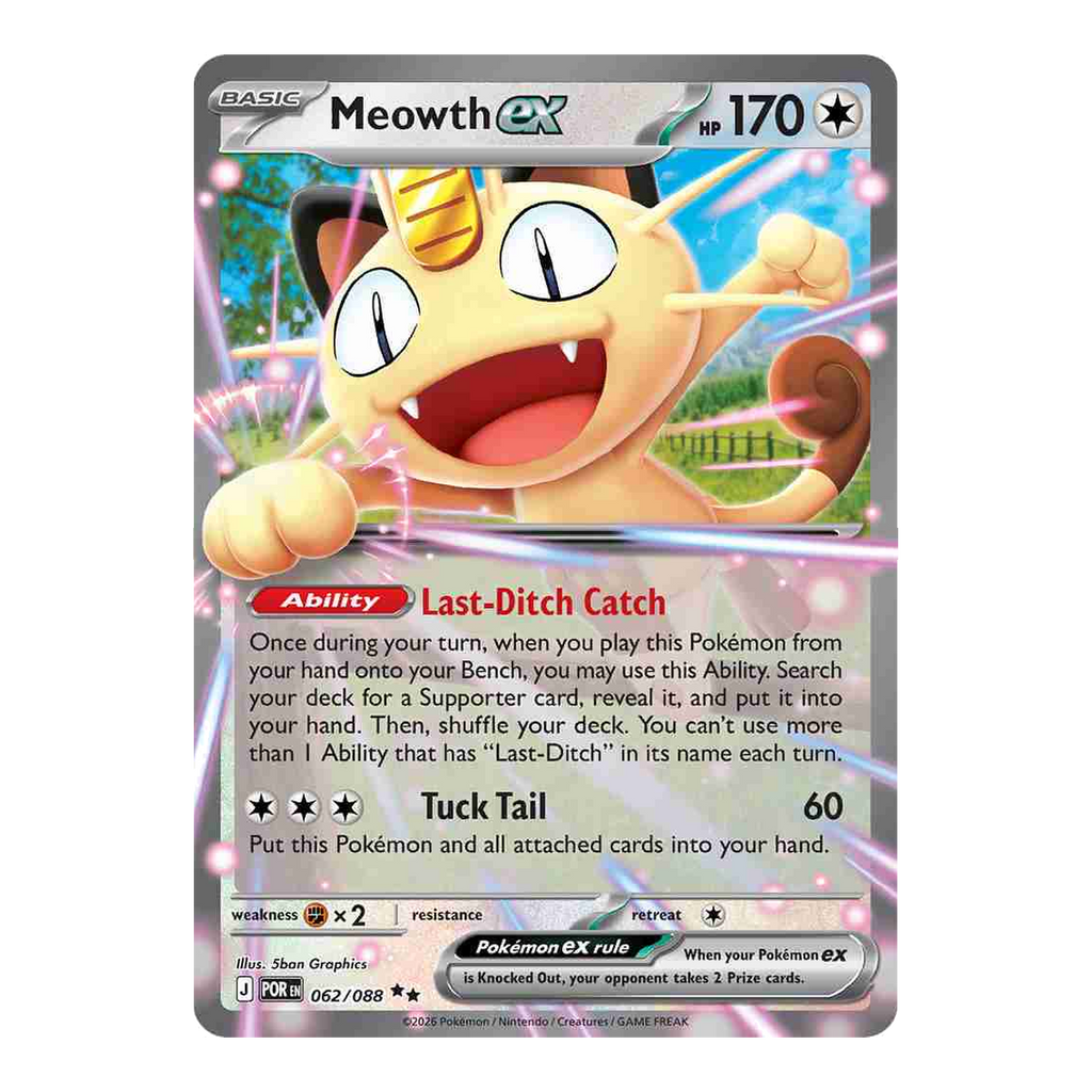 Meowth EX Perfect Order 062 - Inglés