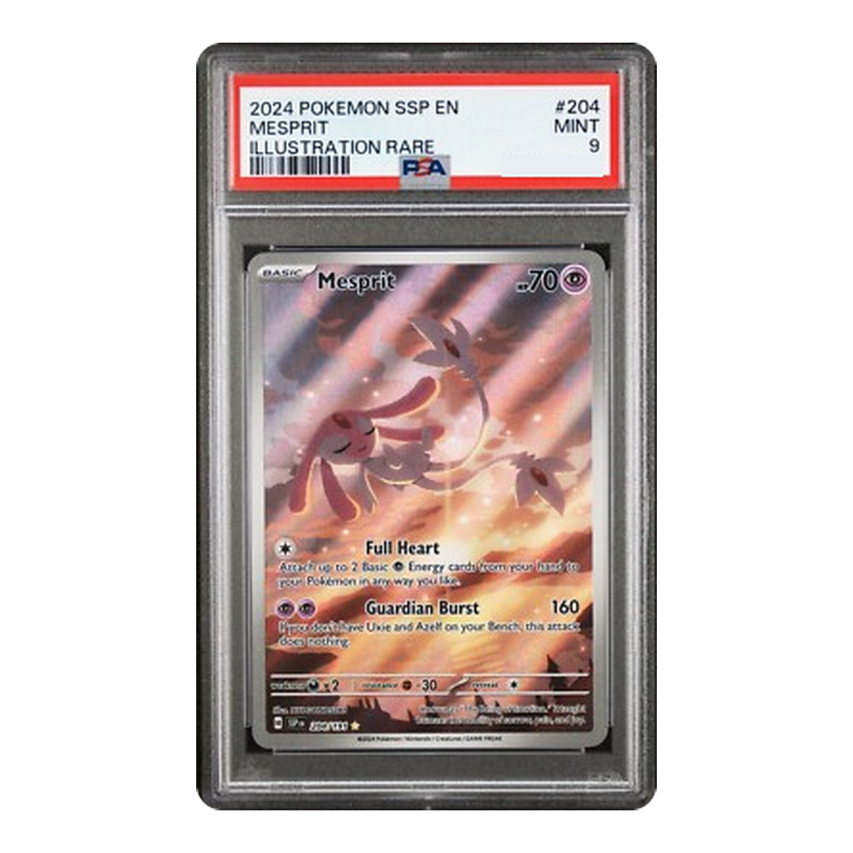 Mesprit Surging Sparks 204 - Inglés (PSA 9)